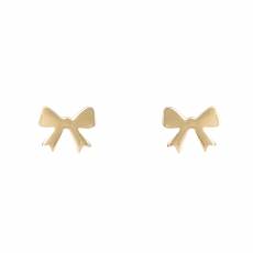 Παιδικά χρυσά σκουλαρίκια Κ14 φιογκάκι 036066
