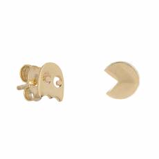 Χρυσά σκουλαρίκια Κ9 pac man 035809