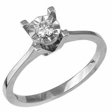 Μονόπετρο δαχτυλίδι με διαμάντι Κ18 036083