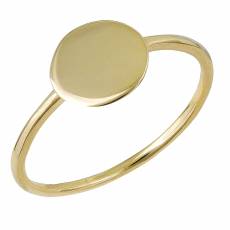 Χρυσό γυναικείο δαχτυλίδι Κ9 με κυκλικό μοτίφ 036107