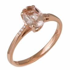 Γυναικείο δαχτυλίδι με morganite Κ18 036115