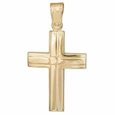 Βαπτιστικός σταυρός σε χρυσό Κ14 για αγοράκι 036150