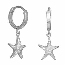 Γυναικεία σκουλαρίκια 925 Silver Starfish 036333