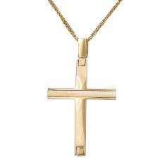 Χρυσός γυναικείος σταυρός Κ14 036375C