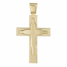 Αντρικός χρυσός σταυρός Κ14 036632