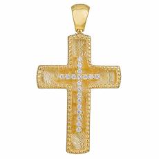 Γυναικείος σταυρός διπλής όψης Κ14 036637