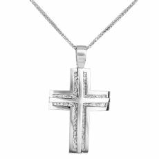 Βαπτιστικός σταυρός για αγόρι με αλυσίδα Κ14 036999C