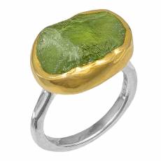 Χειροποίητο δαχτυλίδι με πέτρα Peridot 925 037082