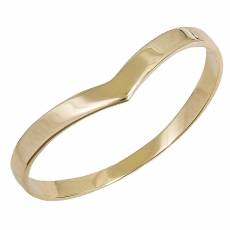 Χρυσό δαχτυλίδι με σχέδιο V Κ9 039383