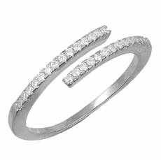 Ασημένιο γυναικείο δαχτυλίδι 925 με ζιργκόν 043960