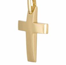Χρυσός λουστρέ σταυρός Κ14 045758