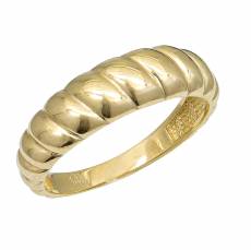 Χρυσό ανάγλυφο δαχτυλίδι Κ14 048195