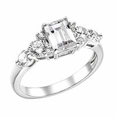 Γυναικείο ασημένιο δαχτυλίδι Vogue 925 με πέτρες ζιργκόν 2854103