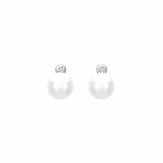 Ασημένια pearls σκουλαρίκια 925 Vogue με ζιργκόν 975124.3