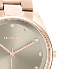 OOZOO TimePieces Crystals Rose Gold Stainless Steel Watch C10963
