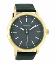 Ρολόι χειρός OOZOO Green Leather Strap C8252