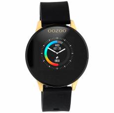 Smartwatch OOZOO Black Rubber Strap Gold Q00120