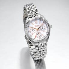Γυναικείο ρολόι JCOU Queen's Multi Silver Stainless Steel Bracelet JU19058-2