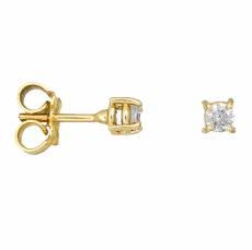 Χρυσά γυναικεία σκουλαρίκια με διαμάντια Κ18 033155