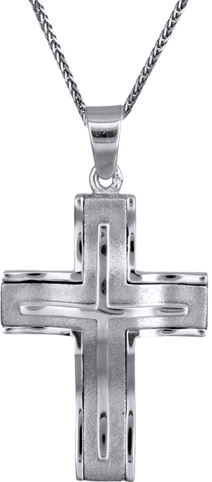 Βαπτιστικοί Σταυροί με Αλυσίδα Ανδρικός σταυρός Κ14 C000066 000066C Ανδρικό Χρυσός 14 Καράτια