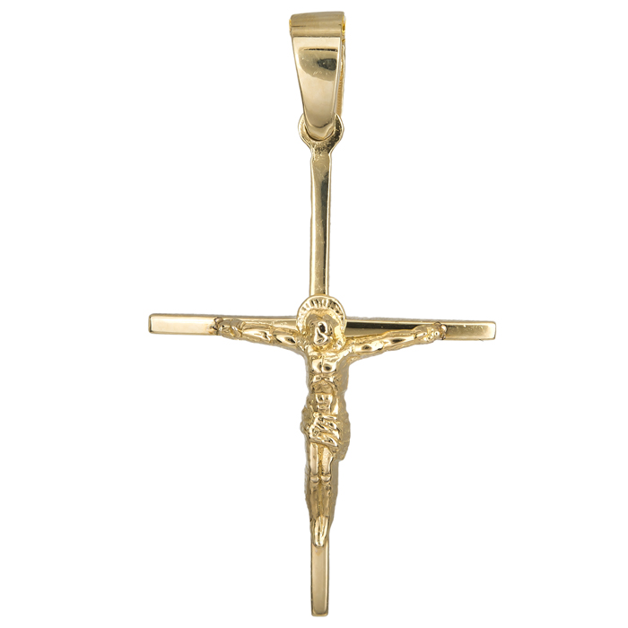Ανδρικός σταυρός 012315 012315 Χρυσός 14 Καράτια