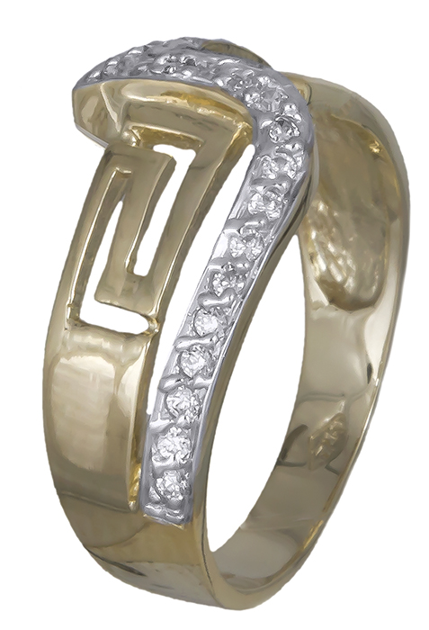Γυναικείο δαχτυλίδι μαίανδρος 008747 008747 Χρυσός 14 Καράτια