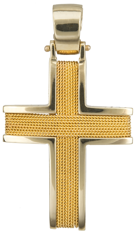 Σταυροί Βάπτισης - Αρραβώνα Χρυσός σταυρός 18Κ 013045 Ανδρικό Χρυσός 18 Καράτια