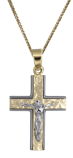 Βαπτιστικοί Σταυροί με Αλυσίδα Ανδρικός σταυρός 14Κ c018156 018156C Ανδρικό Χρυσός 14 Καράτια