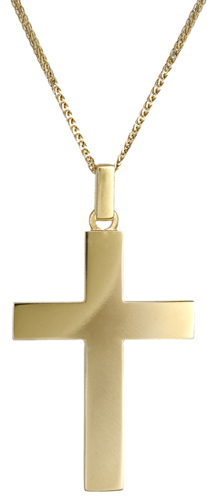 Βαπτιστικοί Σταυροί με Αλυσίδα Ανδρικός σταυρός 18Κ c018175 018175C Ανδρικό Χρυσός 18 Καράτια