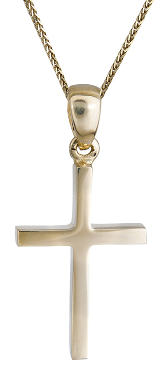 Βαπτιστικοί Σταυροί με Αλυσίδα Ανδρικός σταυρός χρυσός Κ14 C020462 020462C Ανδρικό Χρυσός 14 Καράτια