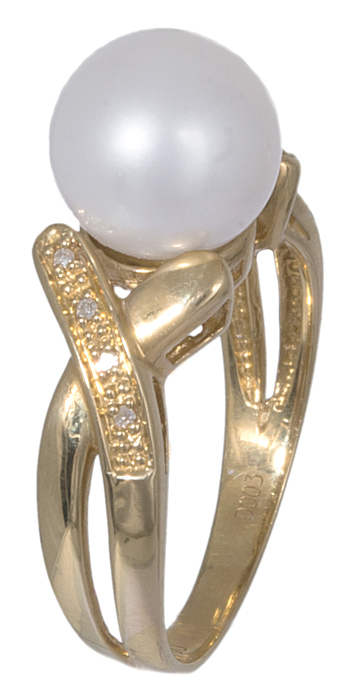 Γυναικείο δαχτυλίδι χρυσό 18Κ με μαργαριτάρι 020894 020894 Χρυσός 18 Καράτια