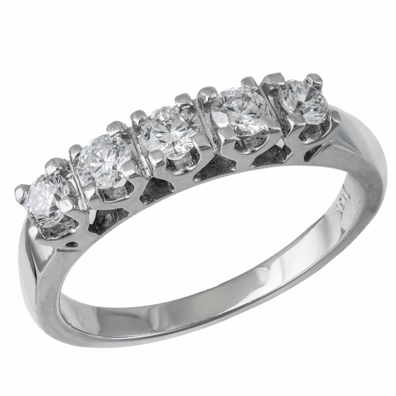 Λευκόχρυσο δαχτυλίδι Κ18 με διαμάντια 021397 021397 Χρυσός 18 Καράτια