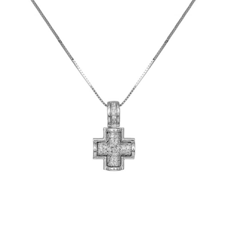 Βαπτιστικοί Σταυροί με Αλυσίδα Γυναικείος σταυρός με αλυσίδα Κ18 C023247 023247C Γυναικείο Χρυσός 18 Καράτια