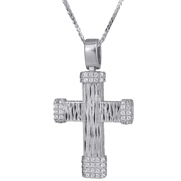 Βαπτιστικοί Σταυροί με Αλυσίδα Ανάγλυφος γυναικείος σταυρός με αλυσίδα 14Κ 024186C 024186C Γυναικείο Χρυσός 14 Καράτια