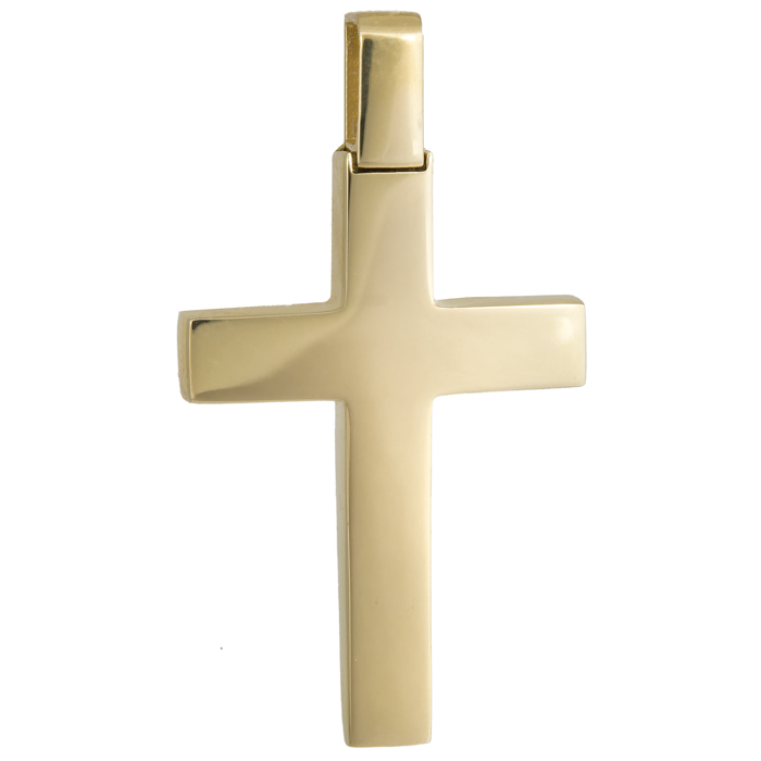 Σταυροί Βάπτισης - Αρραβώνα Κλασικός χρυσός σταυρός Κ18 024694 024694 Ανδρικό Χρυσός 18 Καράτια
