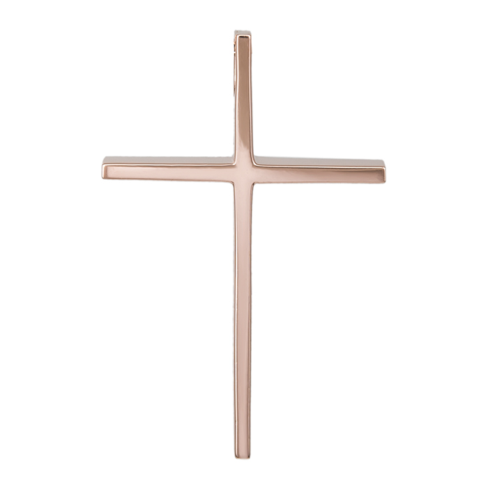 Σταυροί Βάπτισης - Αρραβώνα Γυναικείος σταυρός Κ14 ροζ gold 030761 030761 Γυναικείο Χρυσός 14 Καράτια