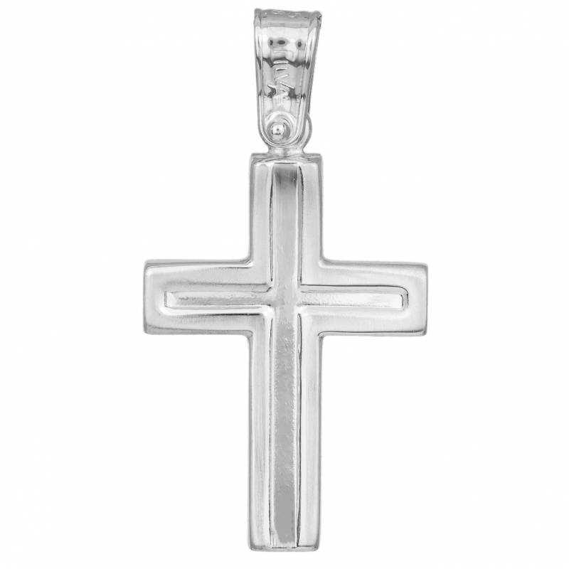 Σταυροί Βάπτισης - Αρραβώνα Χειροποίητος Βαπτιστικός Σταυρός 14Κ σε Πομπέ Σχέδιο 033313 033313 Ανδρικό Χρυσός 14 Καράτια