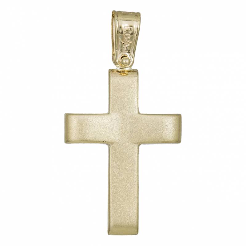 Σταυροί Βάπτισης - Αρραβώνα Ανδρικός σταυρός αρραβώνα 9Κ ματ 033706 033706 Ανδρικό Χρυσός 9 Καράτια
