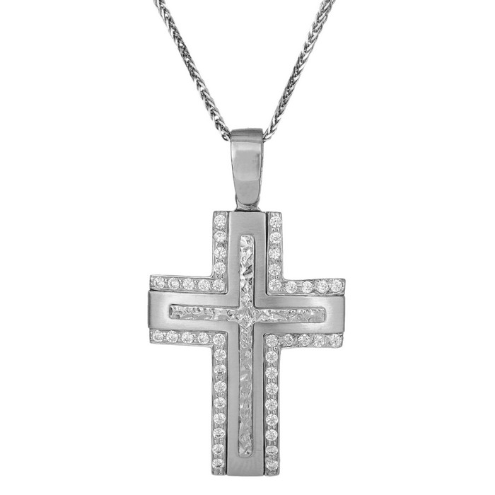 Βαπτιστικοί Σταυροί με Αλυσίδα Βαπτιστικός σταυρός για κοριτσάκι Κ9 με αλυσίδα 035866C 035866C Γυναικείο Χρυσός 9 Καράτια
