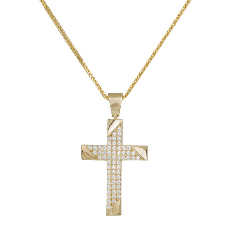 Βαπτιστικοί Σταυροί με Αλυσίδα Γυναικείος χρυσός σταυρός με αλυσίδα Κ14 042799C 042799C Γυναικείο Χρυσός 14 Καράτια -  - 