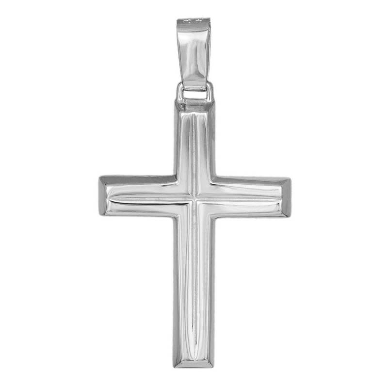 Σταυροί Βάπτισης - Αρραβώνα Ανδρικός λευκόχρυσός σταυρός Κ9 045509 045509 Ανδρικό Χρυσός 9 Καράτια
