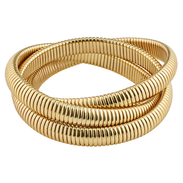 Pilgrim chunky chain gold plated bracelet 272142002 272142002 Ορείχαλκος