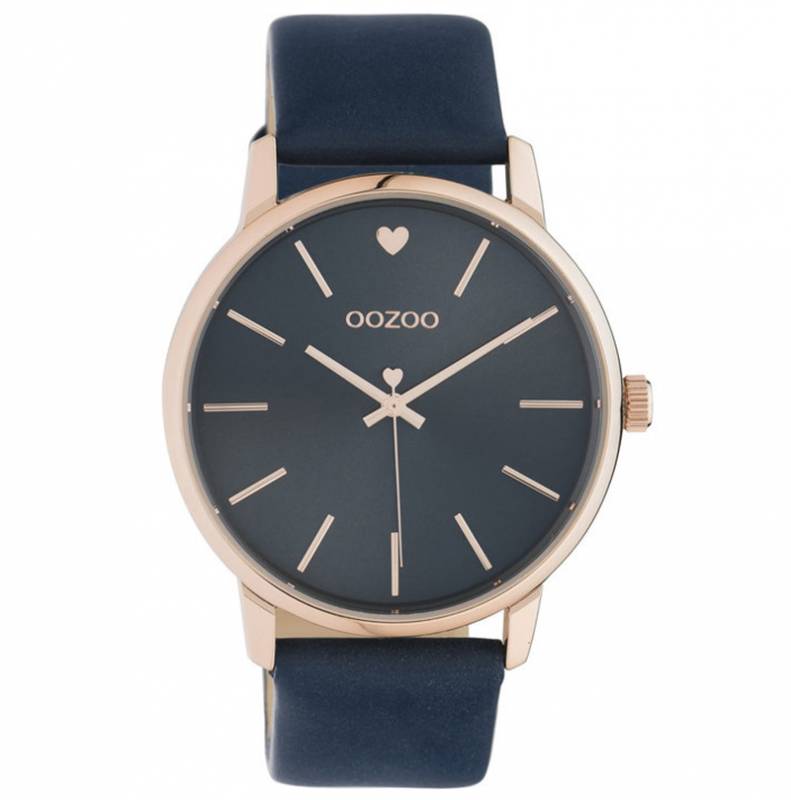 Ρολόι OOZOO Timepieces Blue Leather Strap C10929 C10929