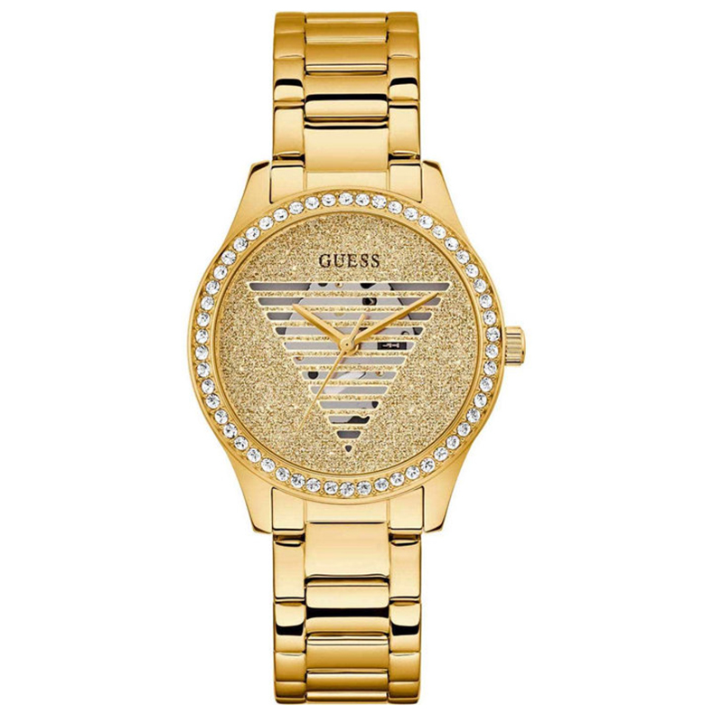 Γυναικείο ρολόι χειρός Guess Idol Crystals Gold Stainless Steel Bracelet GW0605L2 GW0605L2 Ατσάλι