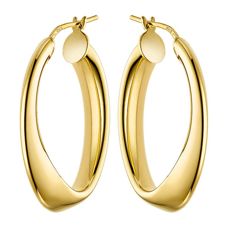 Επίχρυσοι οβάλ κρίκοι Vogue 925 Daily Earrings 3671201 3671201 Ασήμι
