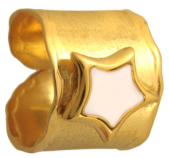 Σεβαλιέ επίχρυσο ασημένιο δαχτυλίδι 925 ASD371-4 Ασήμι