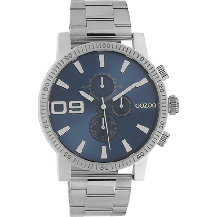 OOZOO Timepieces Ρολόι Χρονογράφος με μεταλλικό μπρασελέ C10705 C10705