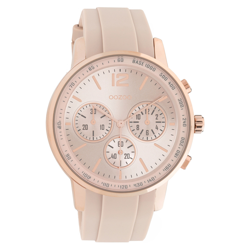 Ρολόι OOZOO Timepieces Pink Rubber Strap C10856 C10856