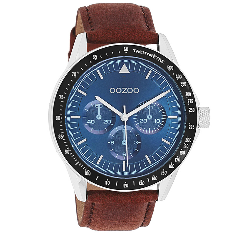 Ανδρικό ρολόι OOZOO Brown Leather Strap C11110 C11110