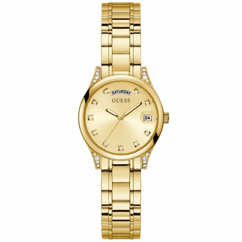 Γυναικείο ρολόι χειρός Guess Mini Aura Gold GW0385L2 GW0385L2 Ατσάλι